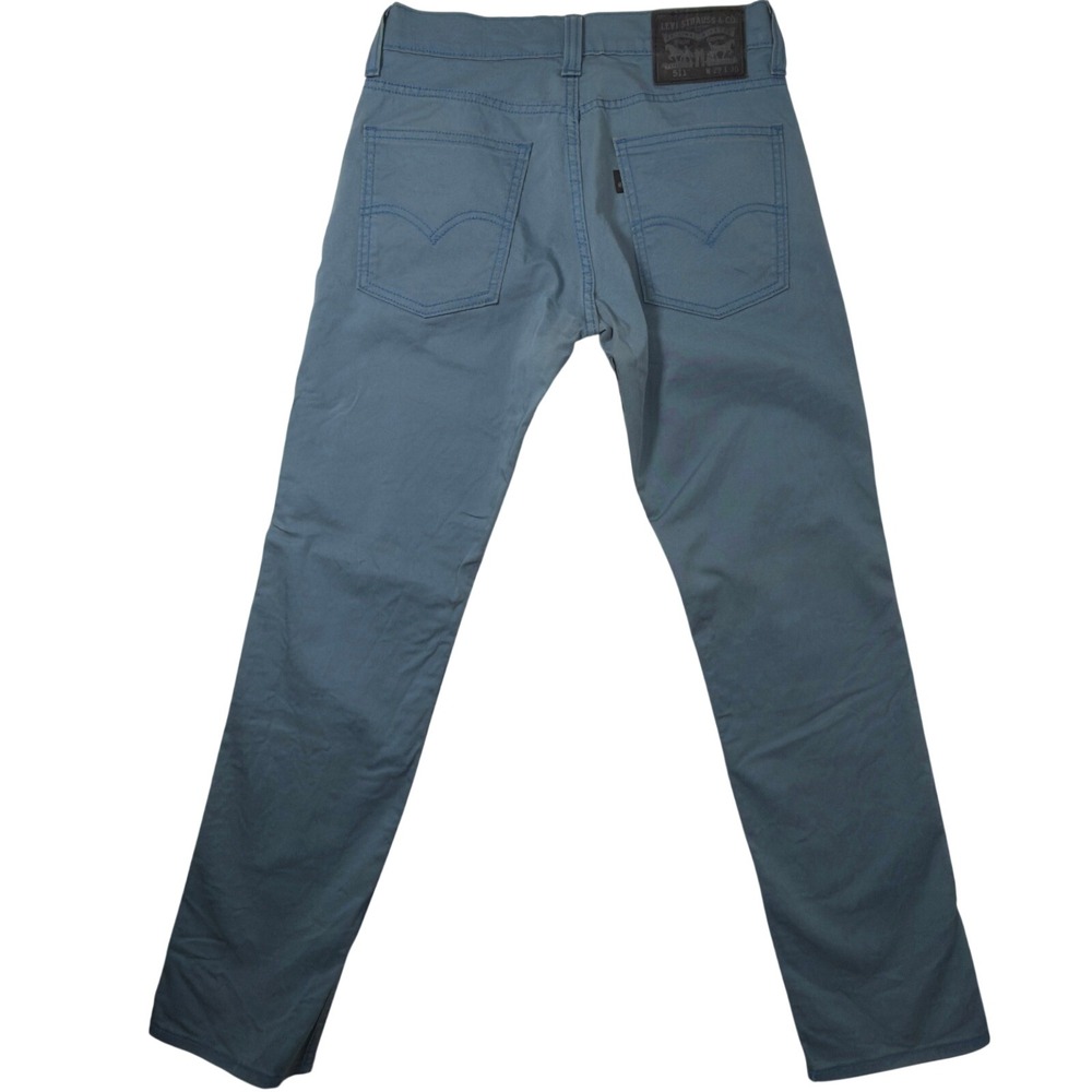 Levi's 511 Slim Fit Pants Mens 29x30 Blue Gray Excellent Stretch Chino Jeans